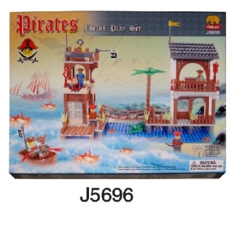 Конструктор &quot;Пираты&quot; крепость (430*320*60) 375 дет. (JUBILUX) арт. J5696